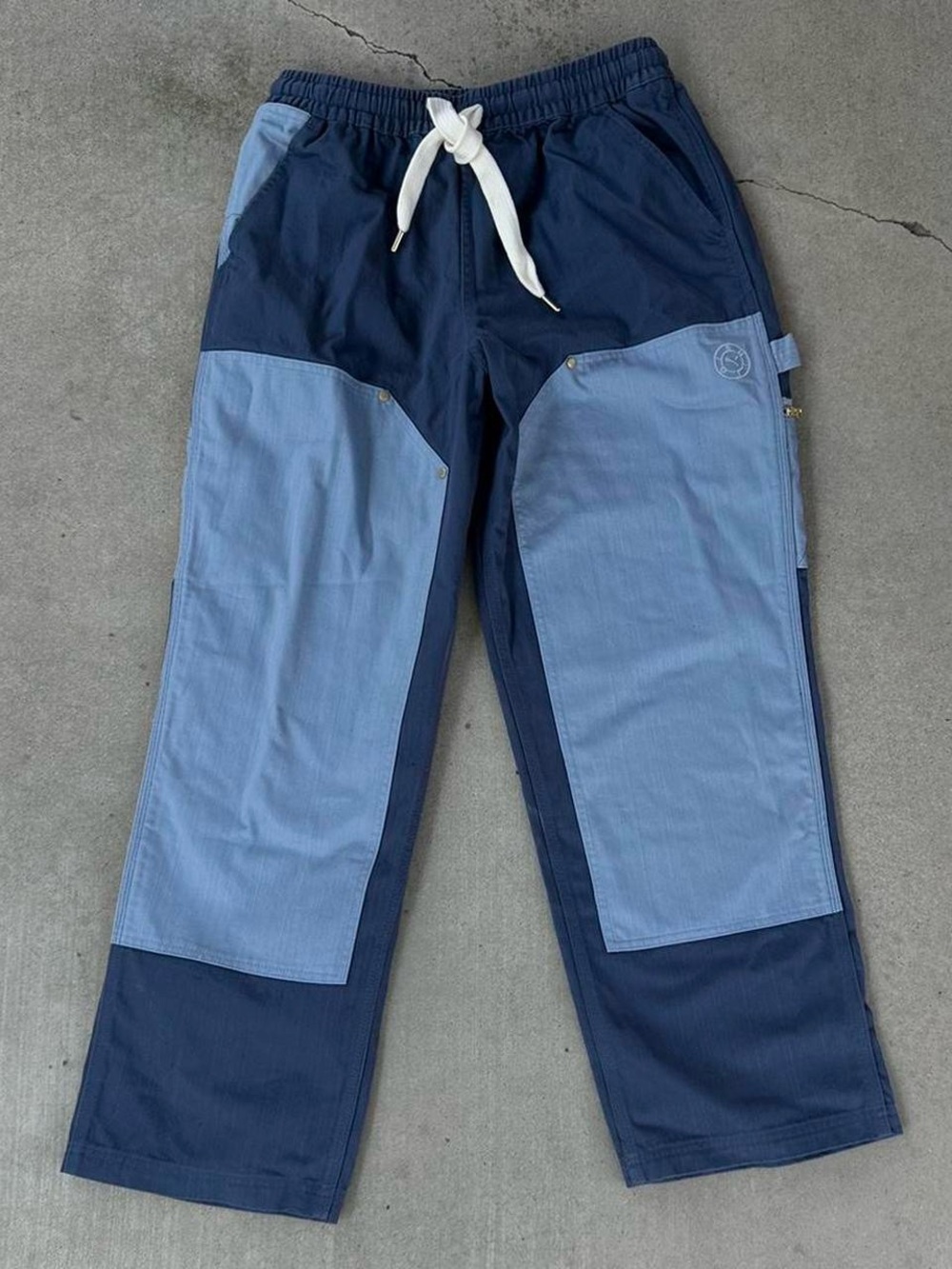 Puma Men's Navy & Light Blue Cargo Utility Pants